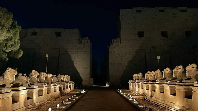 طريق الكباش في مصر المعالم الأثرية في مصر