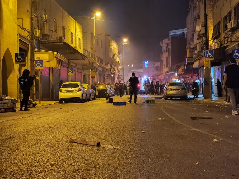 جانب من جنازة الفلسطيني وليد الشريف