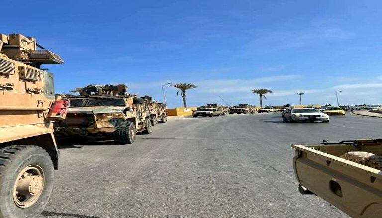 صورة متداولة لآليات عسكرية في العاصمة الليبية طرابلس