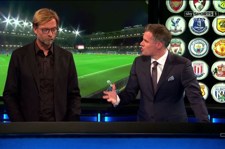 يورجن كلوب وجايمي كاراجير محمد صلاح ويورجن كلوب في ليفربول