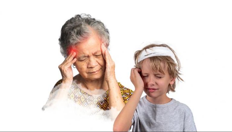 أعراض ارتجاج المخ عند البالغين والأطفال‎‎