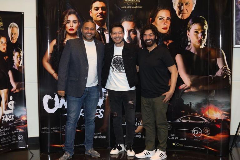 أحمد الزاهر يحتفل بالعرض الأول لفيلم "الفارس"
