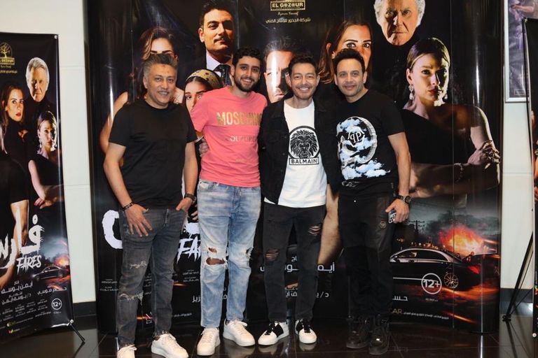 أحمد الزاهر يحتفل بالعرض الأول لفيلم "الفارس"