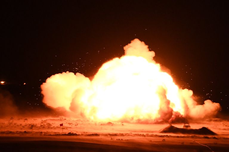 مناورات ردع 2022 للجيش الجزائري قائد الجيش الجزائري خلال إشرافه على مناورات ردع 2022