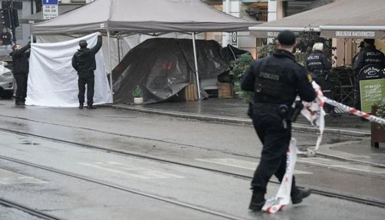 عناصر من الشرطة في شوارع النرويج