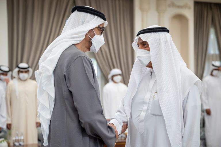 الشيخ محمد بن زايد يتلقى تعازي قادة عدد من الدول في وفاة الشيخ خليفة