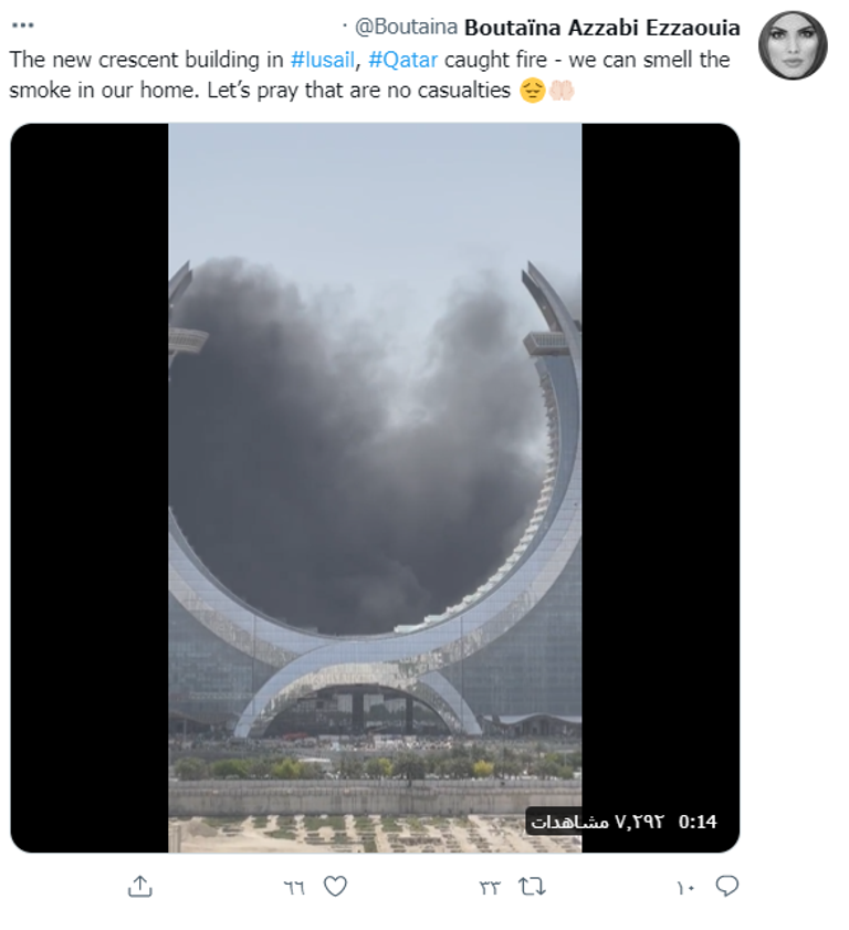 جانب من الحريق