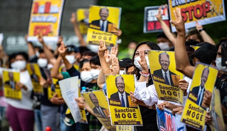 لحظة وصول بايدن إلى العاصمة اليابانية طوكيو- الفرنسية