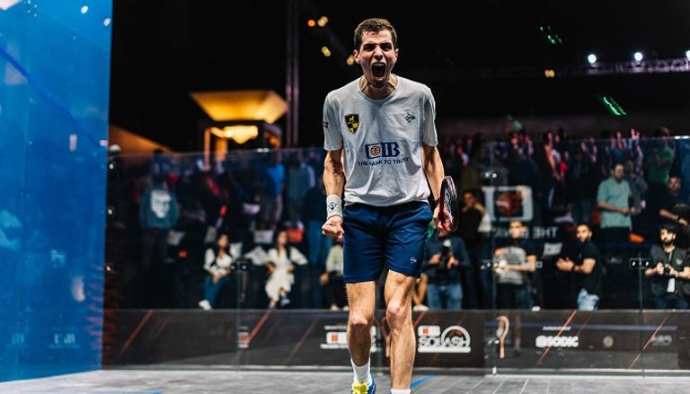 علي فرج بطل العالم في الاسكواش