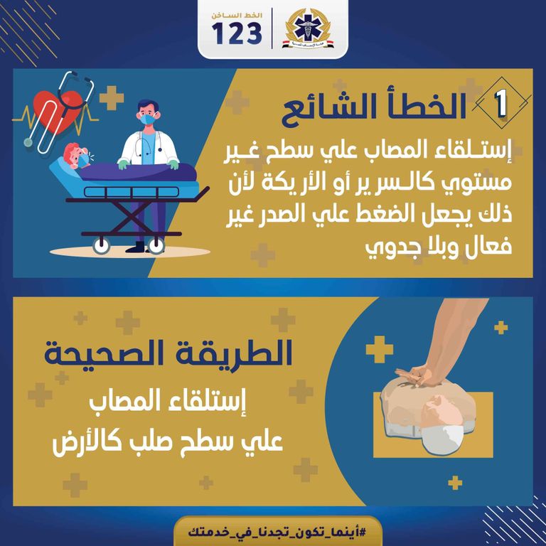 شخص يجري إنعاشا قلبيا رئويا لمصاب