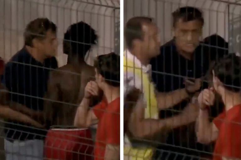 رئيس النادي البلغاري مع لاعبي فريقه إيفو أندريفسكي مالك نادي تسارسكو سيلو