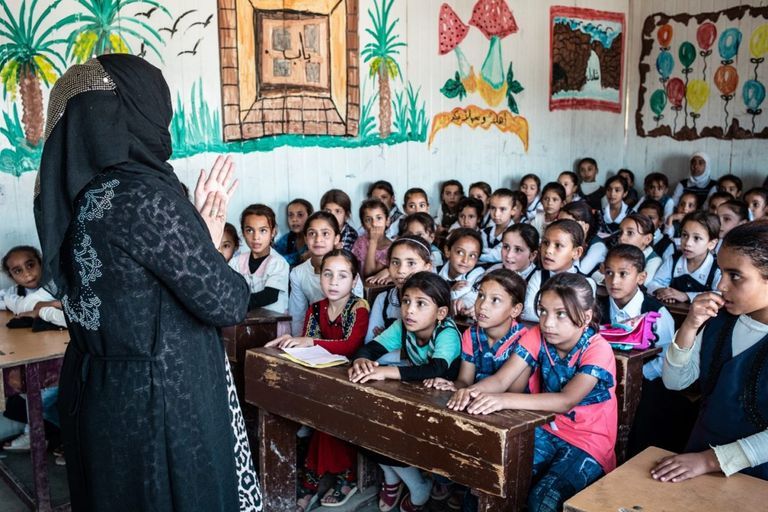 أحد فصول المدارس في العراق