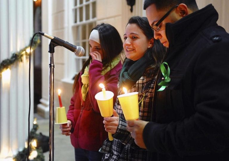 مشهد من ذوي طلبة مدرسة بتكساس- رويترز