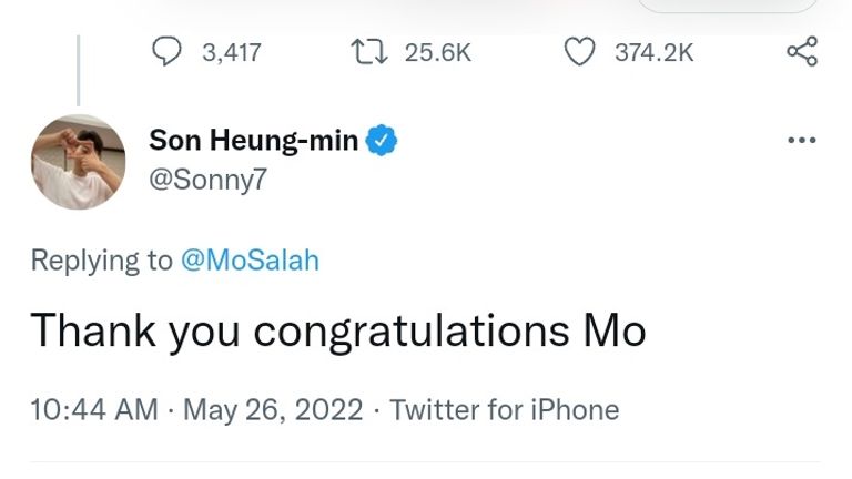 رد سون على صلاح محمد صلاح ضد سون - صورة أرشيفية