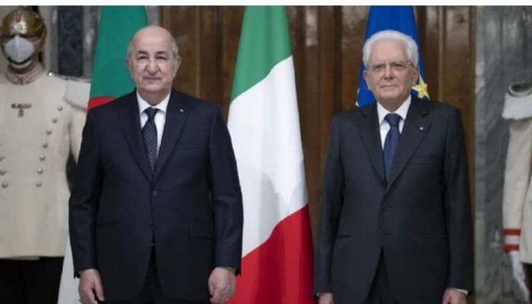 الرئيس الإيطالي ونظيره الجزائري