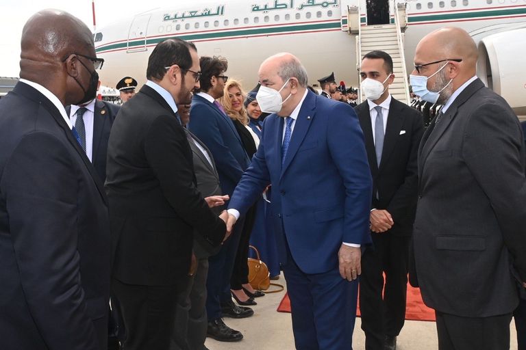 استقبال الرئيس الجزائري بروما من قبل وزير الخارجية الإيطالي استقبال الرئيس الجزائري بروما من قبل وزير الخارجية الإيطالي