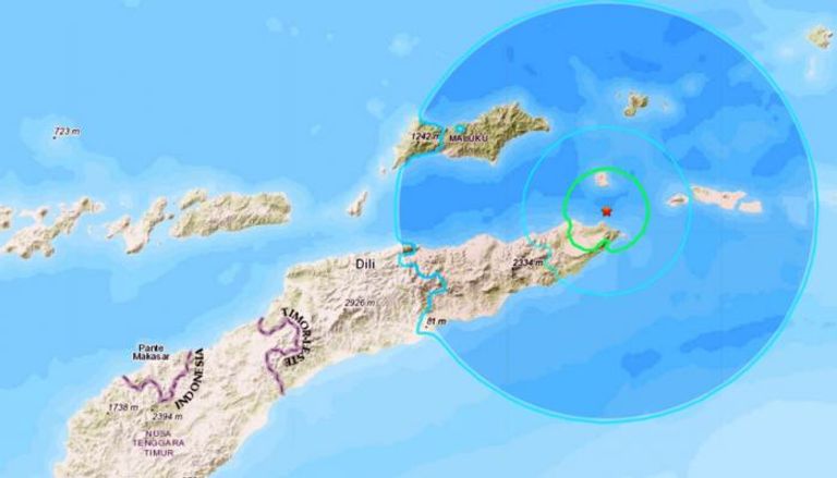 زلزال يضرب سواحل تيمور الشرقية 