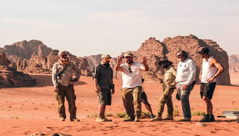 أحد مشاهد فيلم محارب الصحراء في السعودية