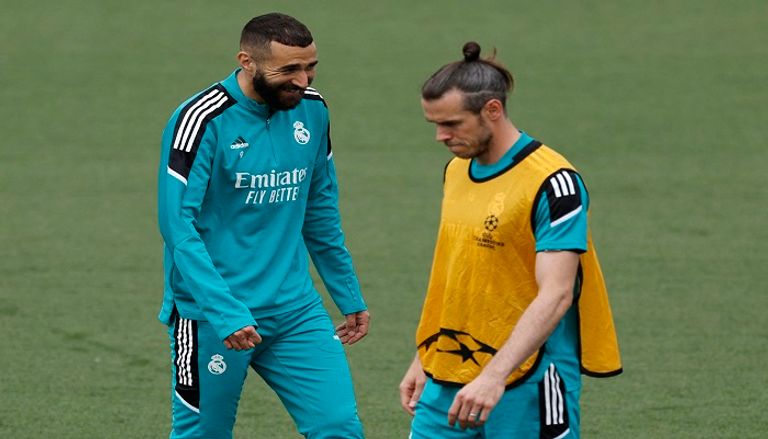 حزن جاريث بيل في تدريبات ريال مدريد كأس دوري أبطال أوروبا