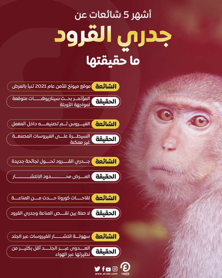 الطفح الجلدي لجدري القرود يختلف عن نظيره في الحزام الناري