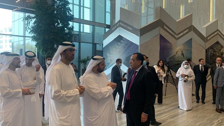 جانب من فعاليات توقيع الشراكة الصناعية بين الإمارات والأردن ومصر