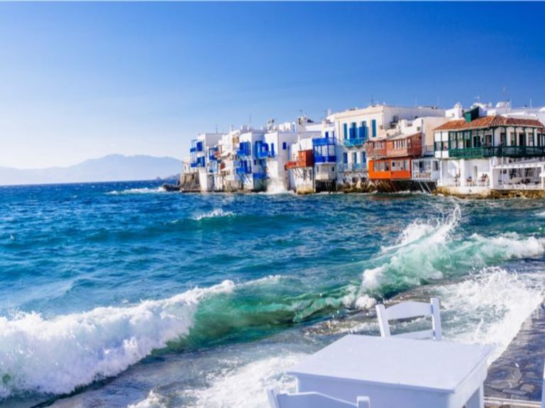 When do you go to the island of Mykonos?