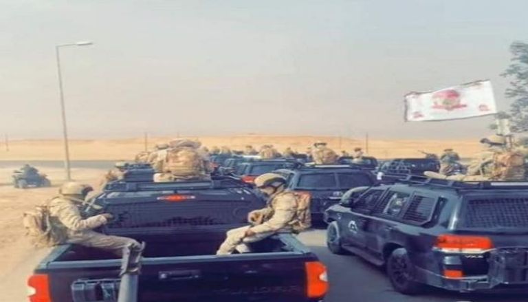 قوات الجيش الليبي أثناء توجهها للعملية جنوب البلاد