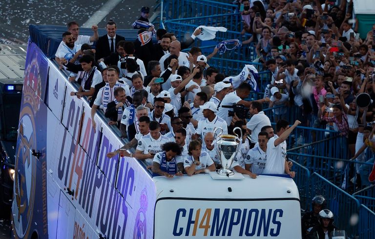 احتفالات ريال مدريد بلقب دوري أبطال أوروبا