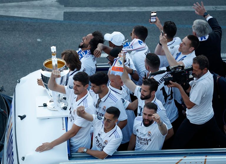 احتفالات ريال مدريد بلقب دوري أبطال أوروبا