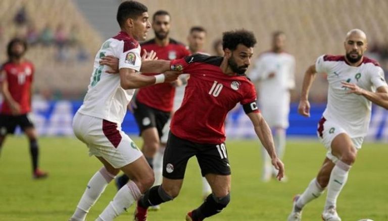 من مباراة مصر والمغرب في كأس الأمم الأخيرة