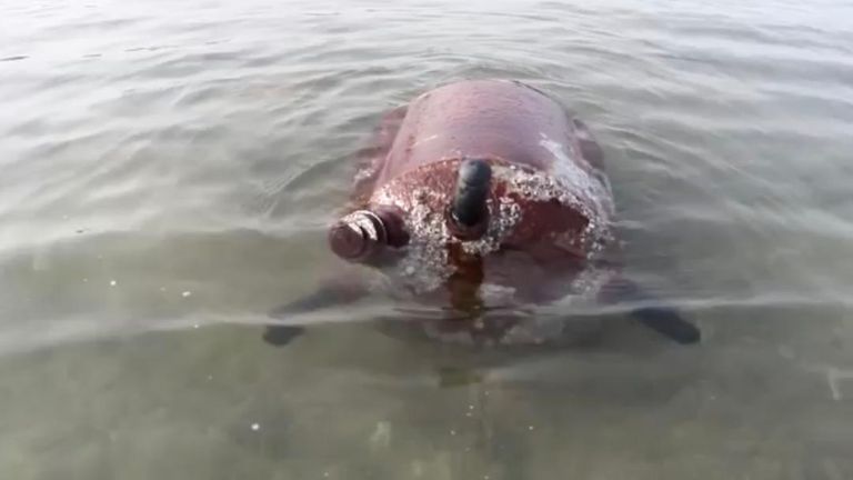 ألغام تم استخراجها من البحر الأحمر