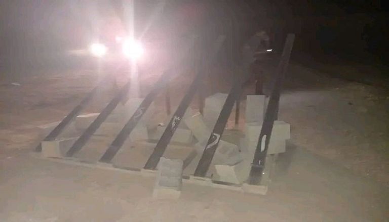 منصات إطلاق صواريخ نشرتها مليشيات في العراق بعد قصف قاعدة عين الأسد