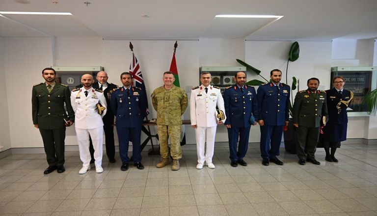 أعضاء اللجنة المشتركة للتعاون العسكري بين دولة الإمارات وأستراليا 