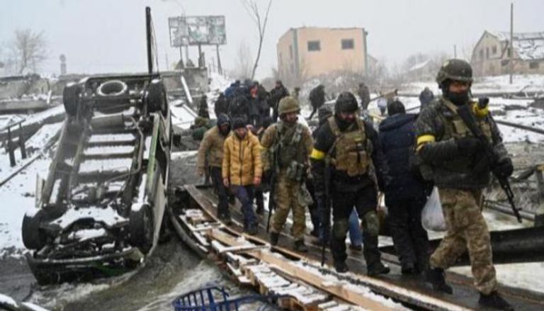 جنود أوكرانيون في بوتشا