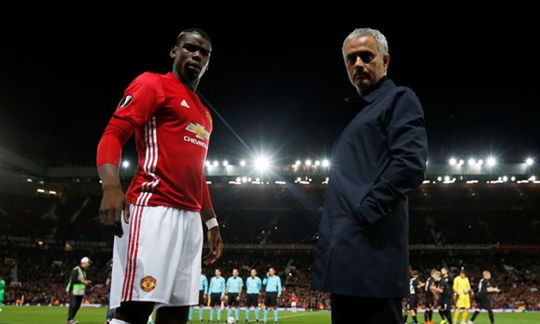 بوجبا ومورينيو بول بوجبا نجم مانشستر يونايتد السابق