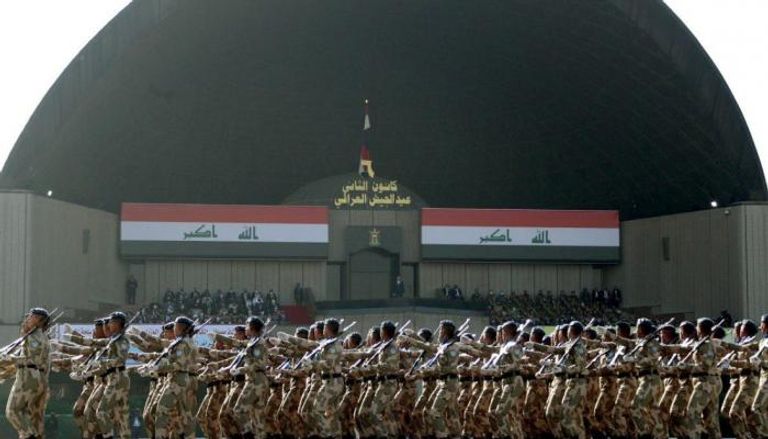 الجيش العراقي خلال احتفالية في ذكرى تأسيسه الـ101