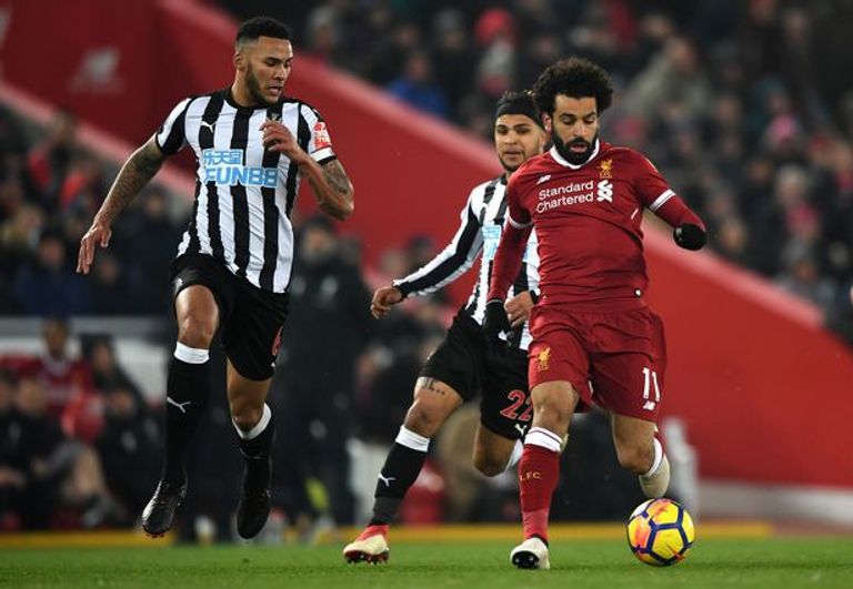 صلاح ضد نيوكاسل محمد صلاح نجم ليفربول