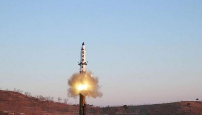 تجربة صاروخية سابقة في كوريا الشمالية