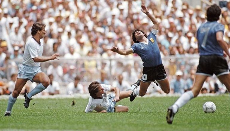 هدف مارادونا ضد إنجلترا في كأس العالم 1986
