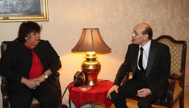 محمد صبحي مع وزيرة الثقافة المصرية
