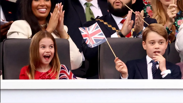 الأمير جورج خلال مراسم Trooping the Colour