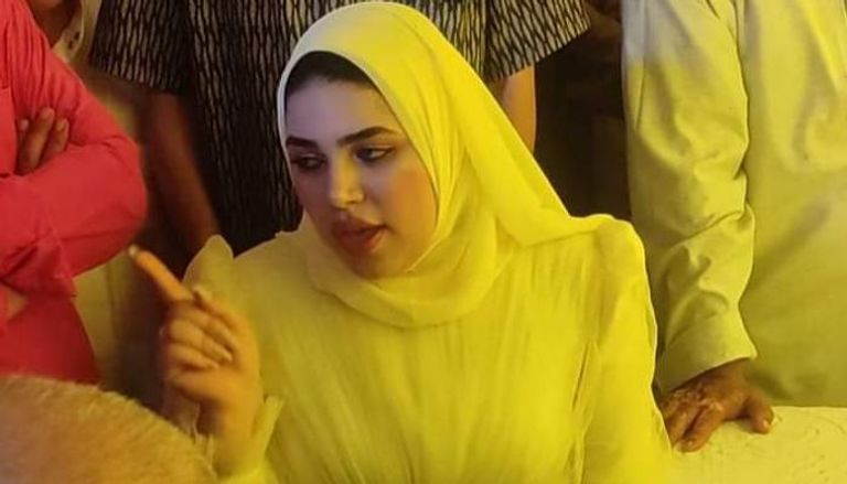لقطة من فيديو العروس أمنية طارق