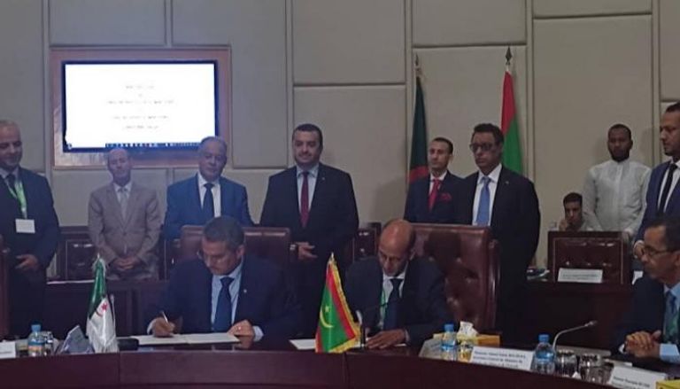 مراسم توقيع اتفاقيات بمجال الطاقة بين الجزائر وموريتانيا
