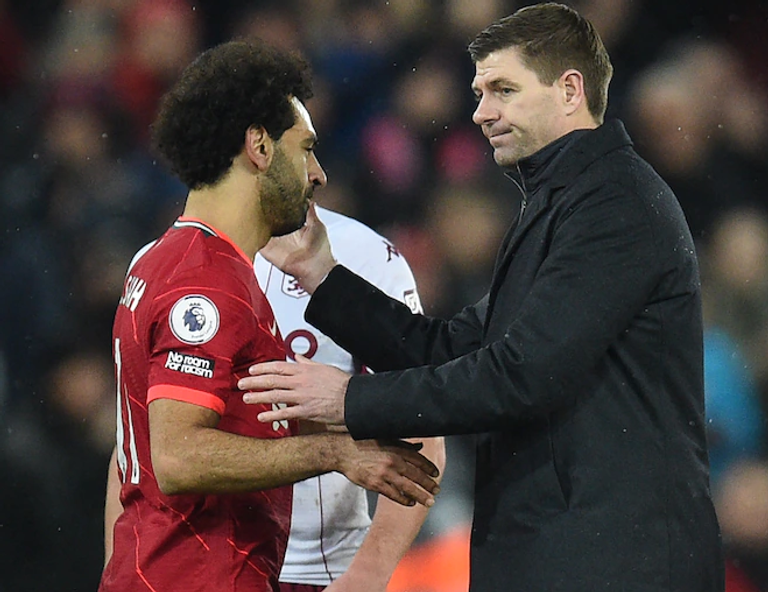 صلاح وجيرارد محمد صلاح نجم ليفربول