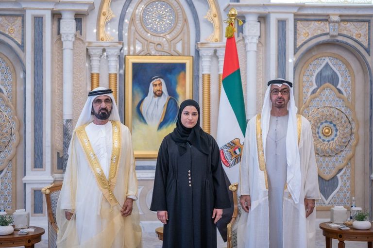 الشيخ محمد بن زايد آل نهيان والشيخ محمد بن راشد آل مكتوم