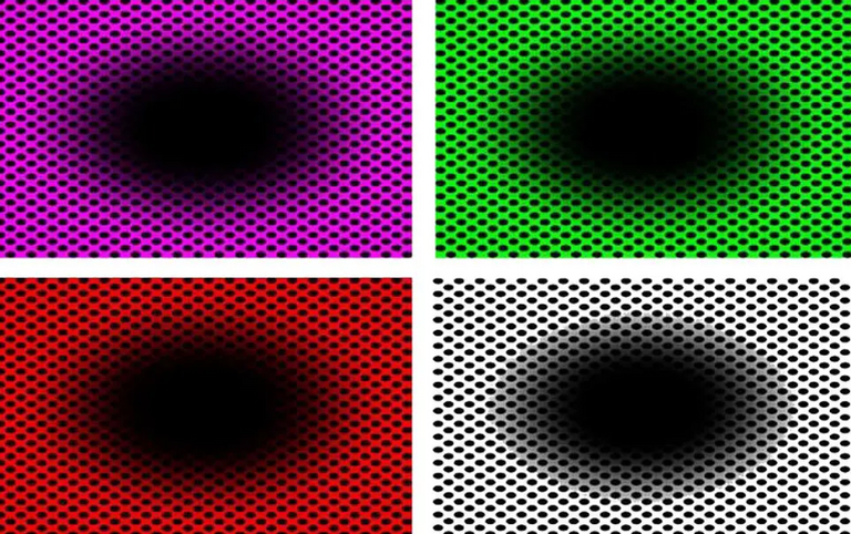 صورة ثقب أسود على خلفية من النقاط السوداء