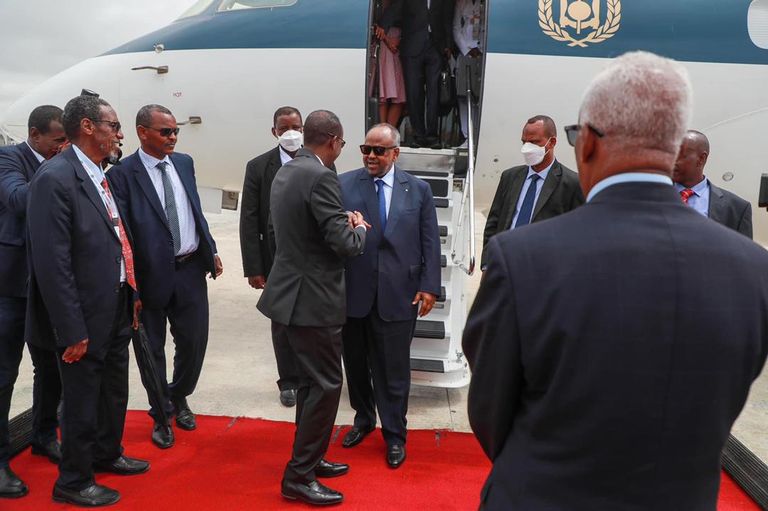 وصول الشيخ شخبوط بن نهيان آل نهيان للصومال