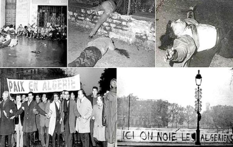 مجزرة 17 أكتوبر 1961 جزائرية تترحم على أرواح شهداء المقاومة الشعبية ضد الاحتلال الفرنسي - أرشيفية