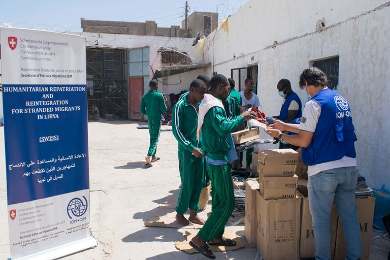 مهاجر غير شرعي في ليبيا