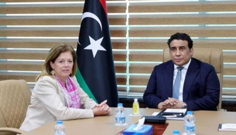 رئيس المجلس الرئاسي الليبي والمستشارة الأممية